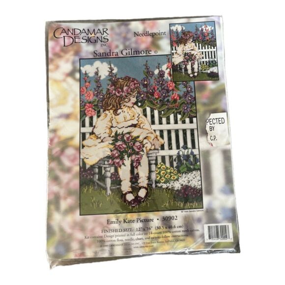 Candamar Designs Sandra Gilmore Emiky Kate Picture Needlepoint 30902 New - Picture 1 of 5